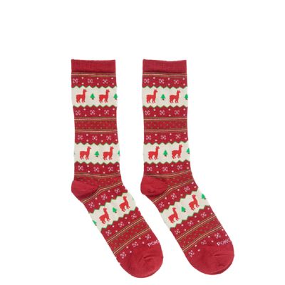 Pokoloko Holiday Stripe Alpaca Socks