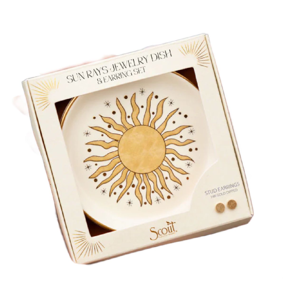 Scout Curated Wears Jewelry Dish + Studs, Color: Sun Rays