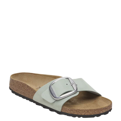 Birkenstock Madrid Big Buckle Nubuck Leather Pure Sage