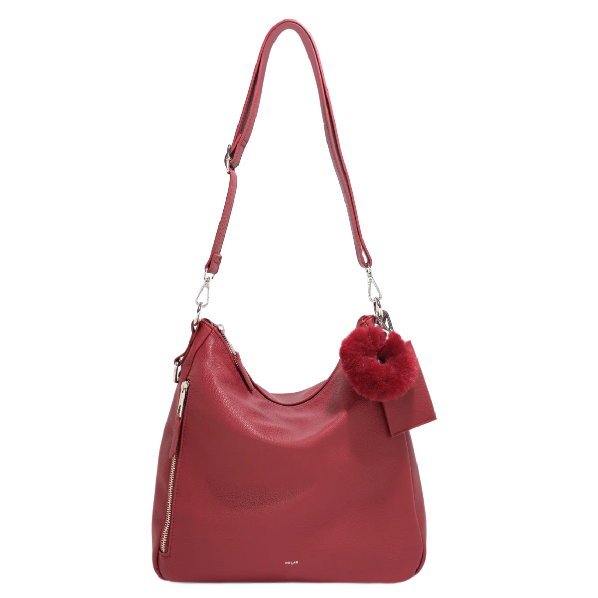 Co-Lab Mile Hobo Crossbody, Color: Cherry Red