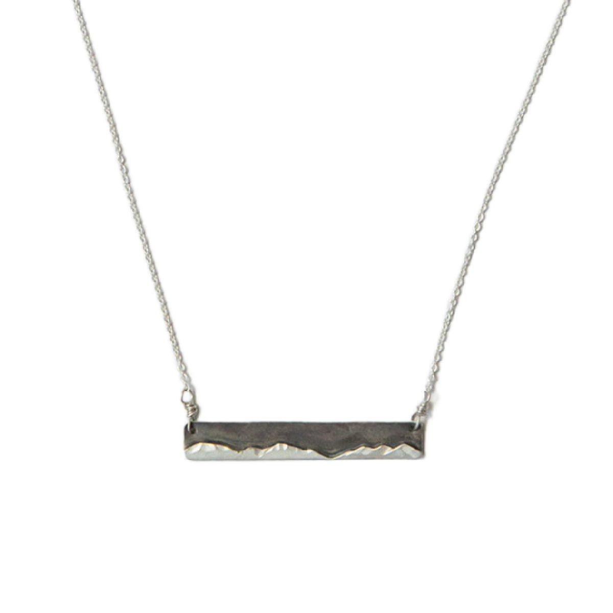 Loops Jewellery Mountain Range Necklace Sterling Silver