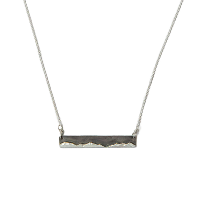 Loops Jewellery Mountain Range Necklace Sterling Silver