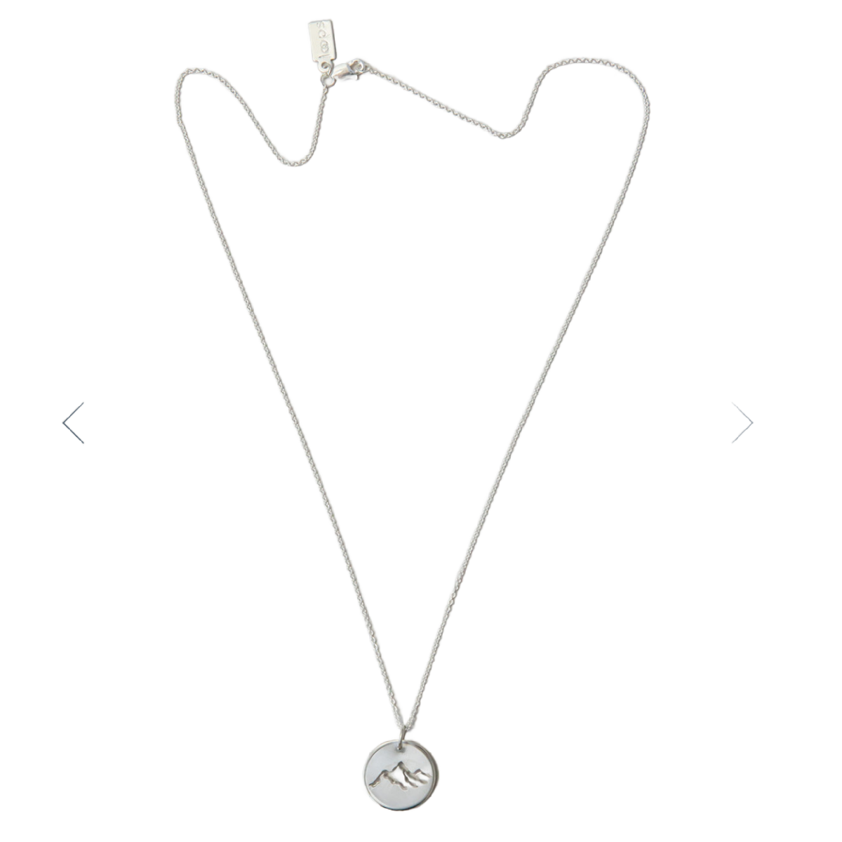 Loops Jewellery Into the Wild Mountain Necklace Sterling Silver
