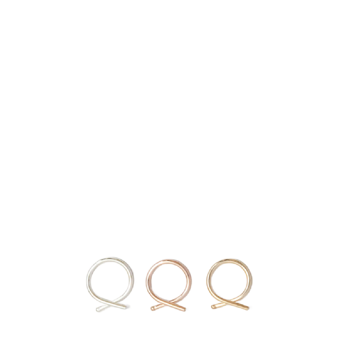 Loops Jewellery Small Fish Wire Earrings 14k Gold Fill