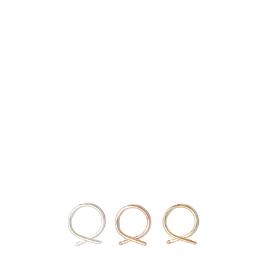 Loops Jewellery Small Fish Wire Earrings 14k Gold Fill