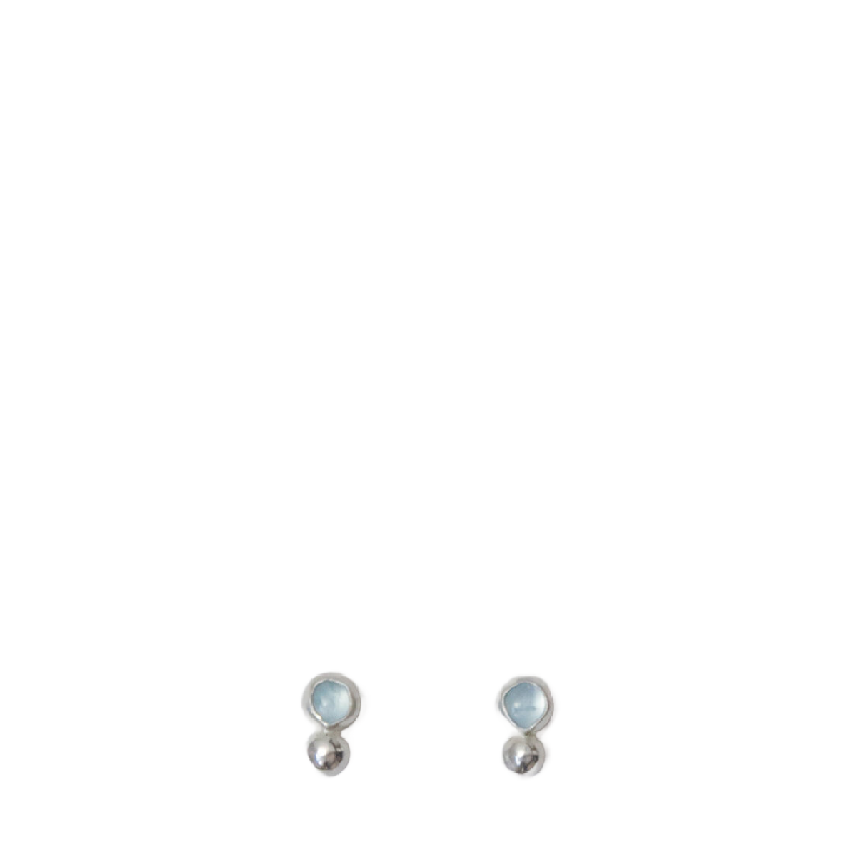 Loops Jewellery Satellite Stud Earrings Sterling Silver
