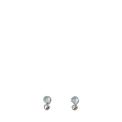 Loops Jewellery Satellite Stud Earrings Sterling Silver