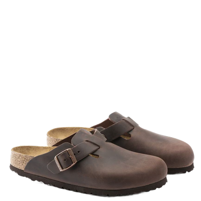 Birkenstock Boston SFB Oiled Leather Habana