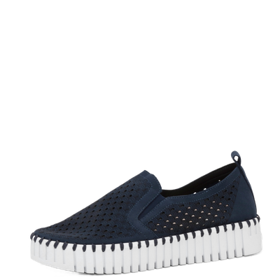 Ilse Jacobsen Women&#39;s Tulip 1002 Platform Dark Indigo