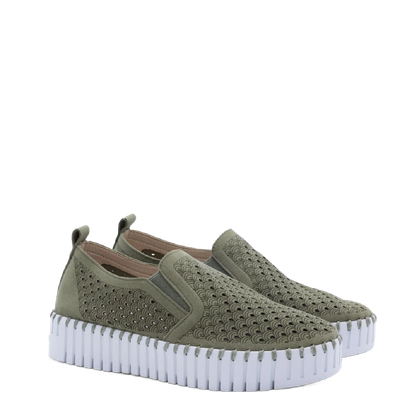 Ilse Jacobsen Women&#39;s Tulip 1002 Platform Army