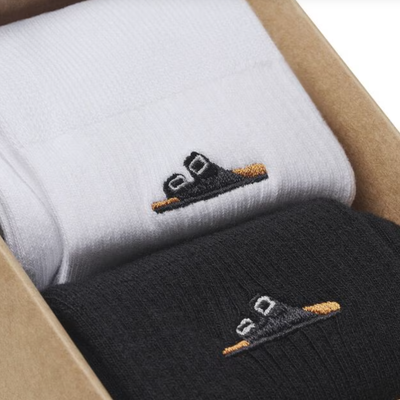 Birkenstock Cotton Rib Sock 2 Pack Black/White