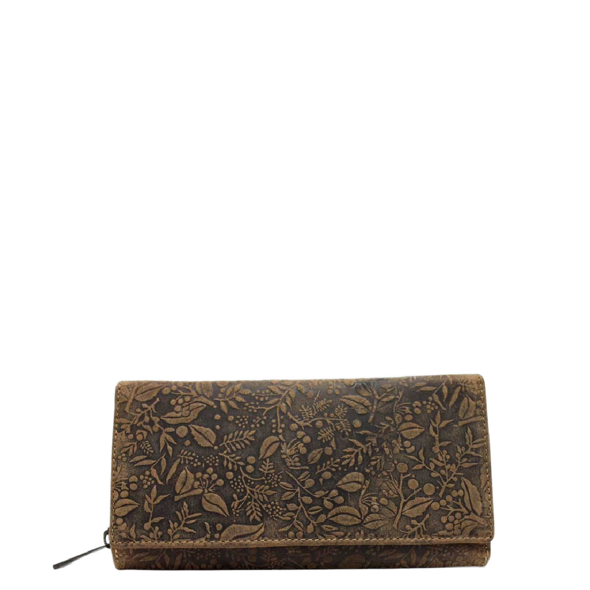 Hunt Large Leather Wallet 7021 Embossed