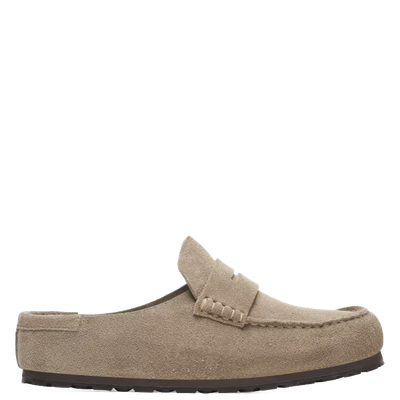 Birkenstock Naples Wrapped Suede Taupe Narrow