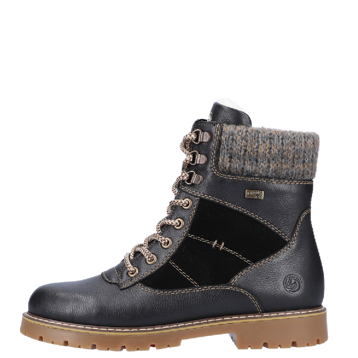 Remonte Women&#39;s Sarolta D9378-00 Mid Black with Cleats