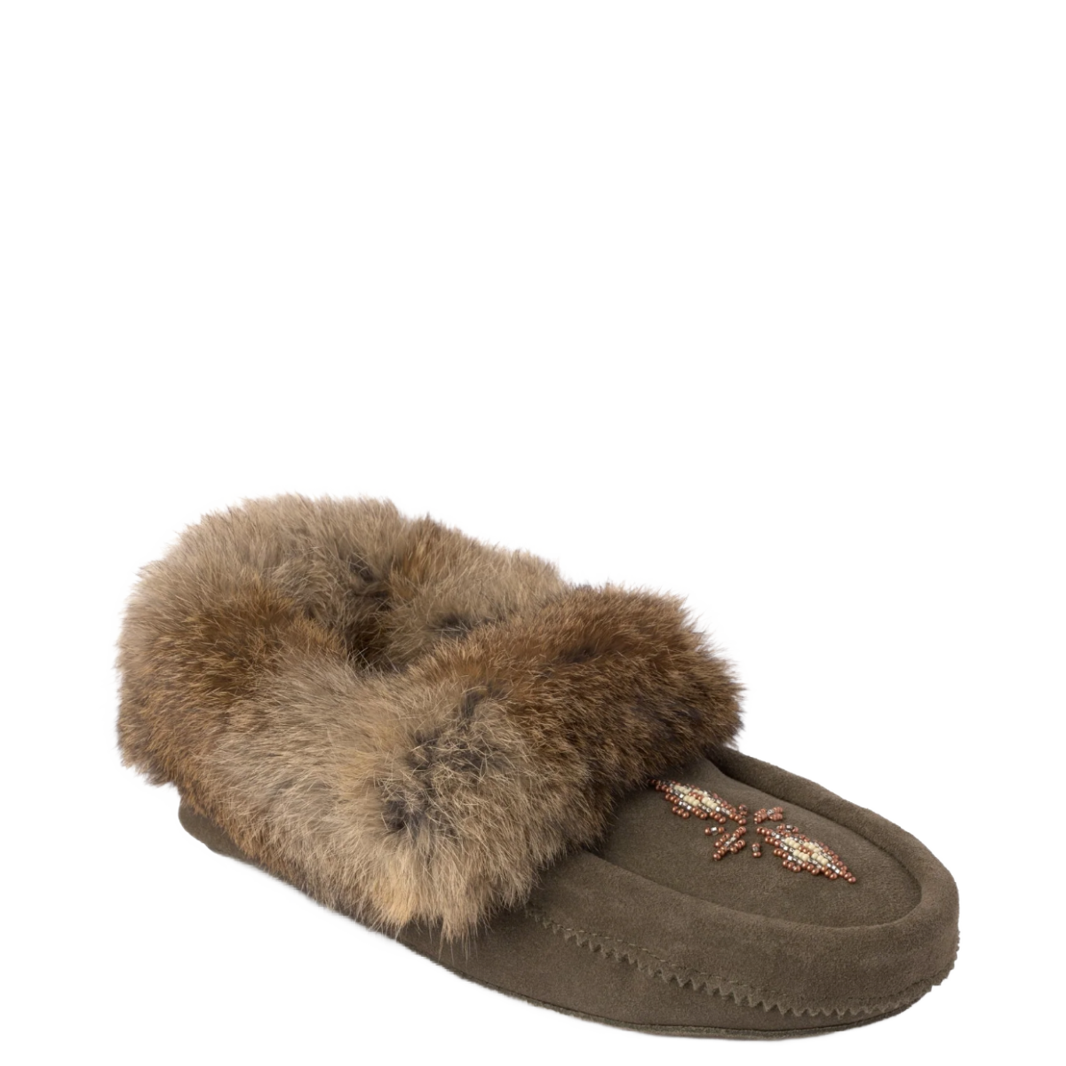 Manitobah Mukluks Women&#39;s Tipi Moccasin Dark Olive