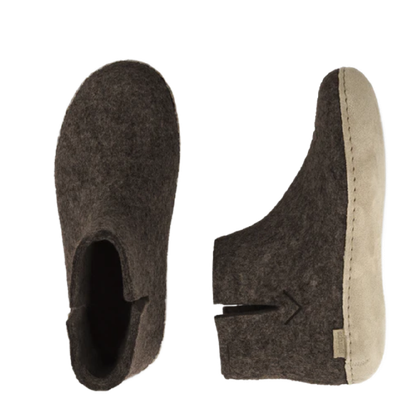 Glerups Unisex Boot Leather Sole Brown