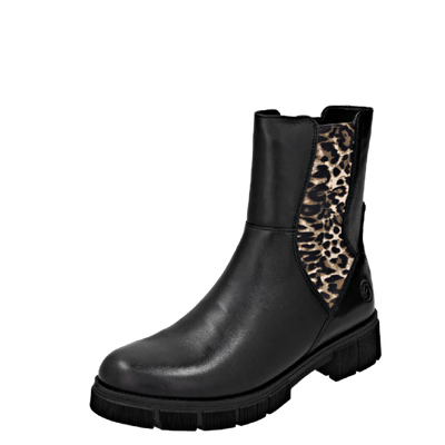 Remonte Women's Marusha D2S70-03 Black/Leopard