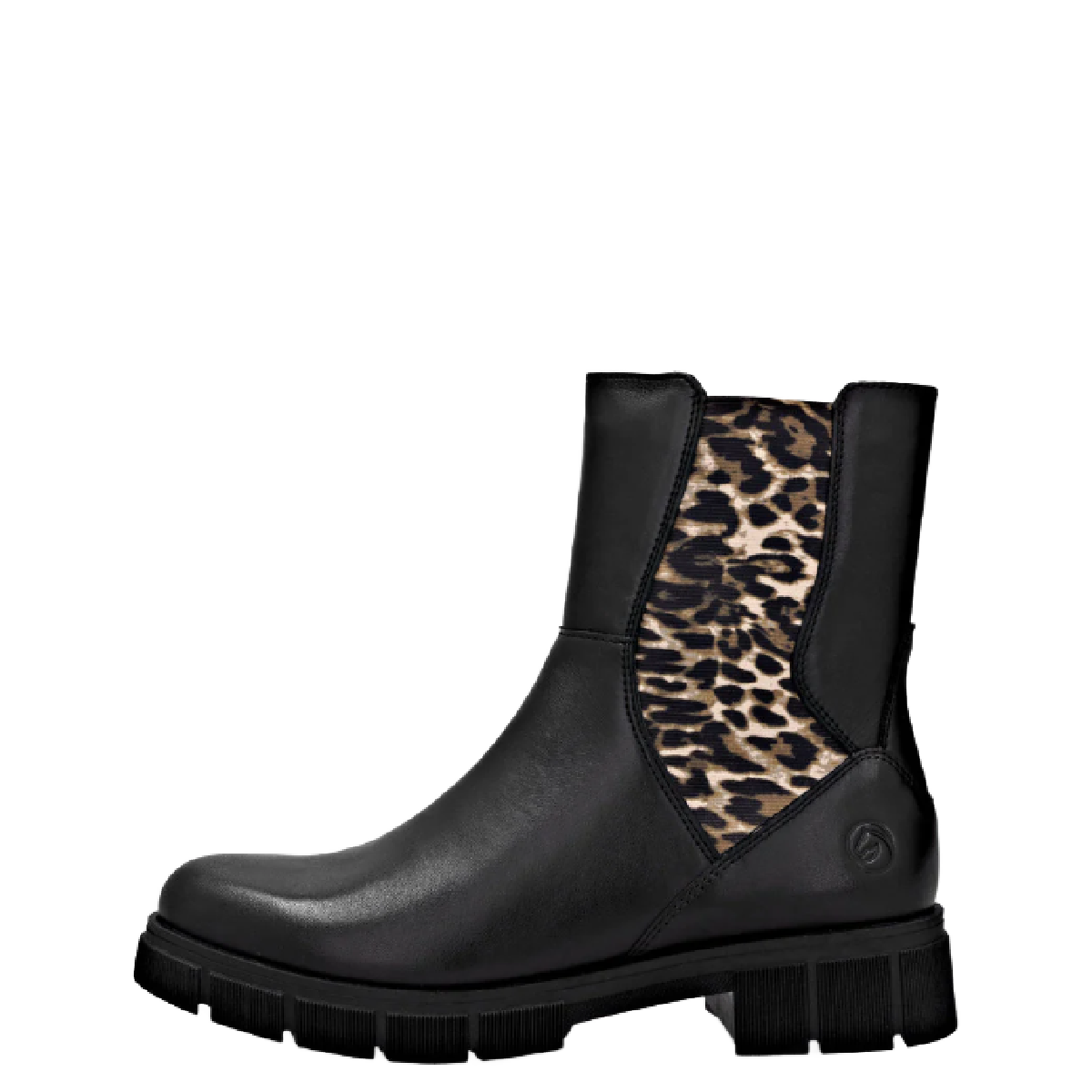 Remonte Women&#39;s Marusha D2S70-03 Black/Leopard