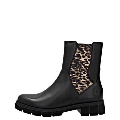 Remonte Women&#39;s Marusha D2S70-03 Black/Leopard
