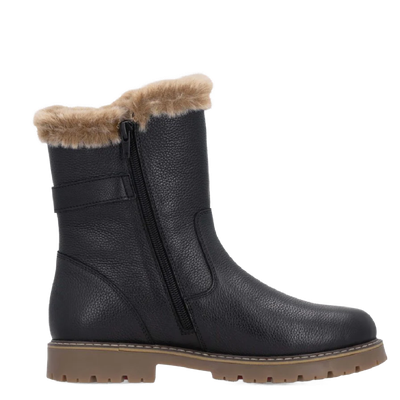Remonte Women's Sarolta D9382-03 Black with Cleats