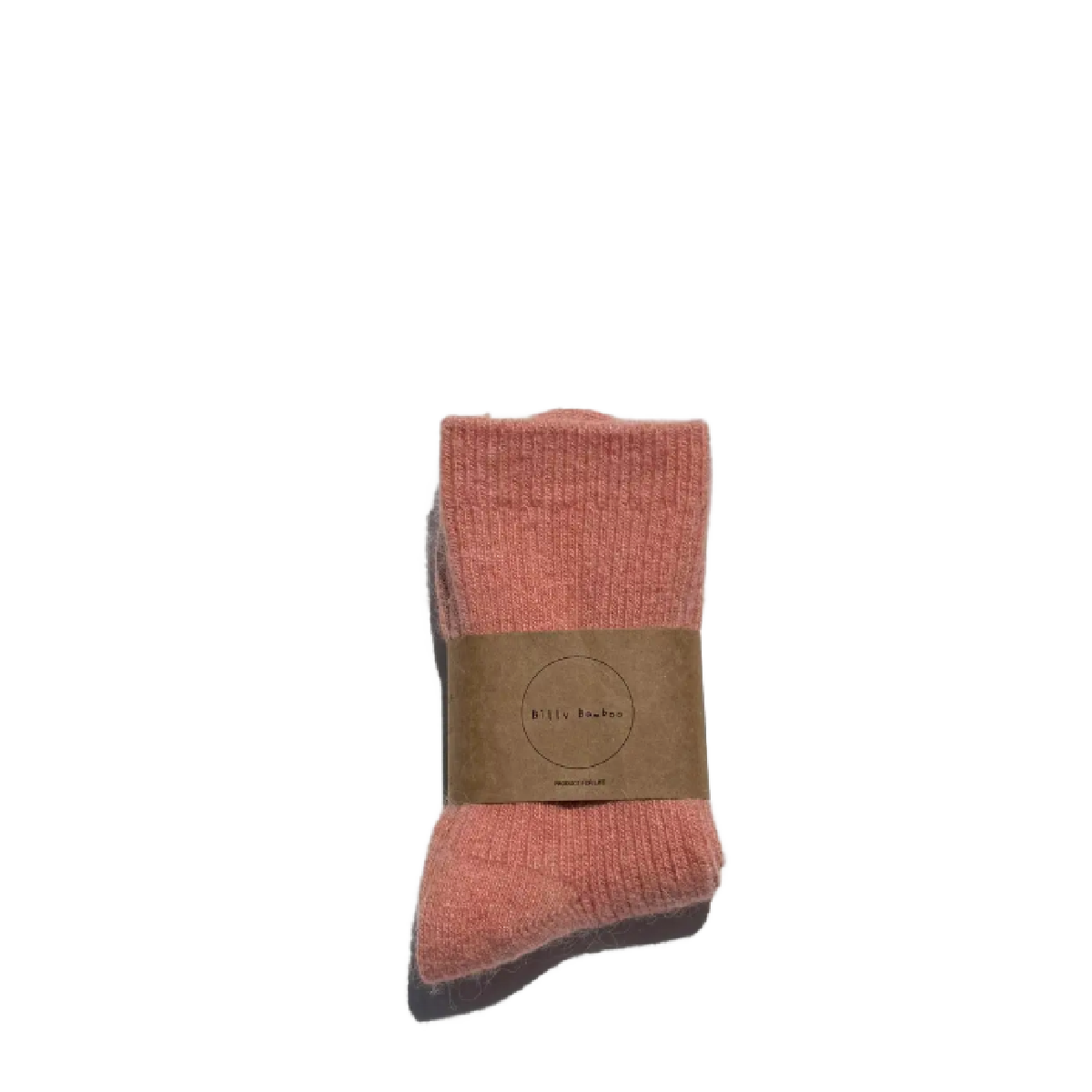 Billy Bamboo Ribbed Angora Socks W7.5-11.5, Color: Peach