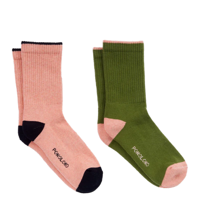 Pokoloko Pima Cotton Heel Toe Socks - 2 Pack