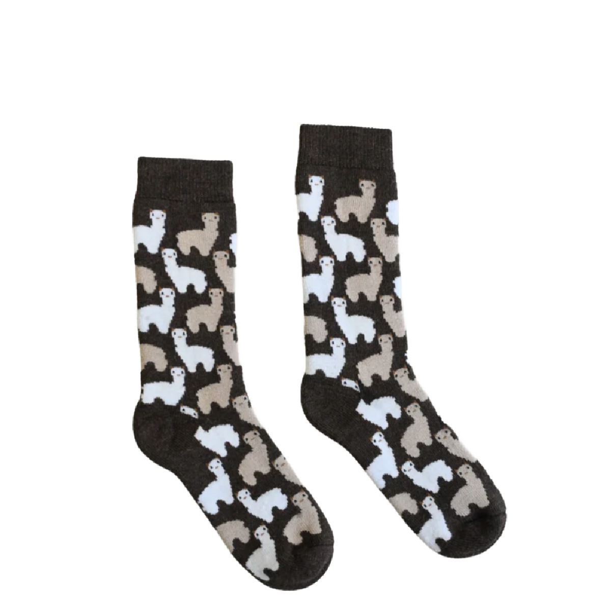 Pokoloko Alpaca Socks Herd, Color: Chocolate, Size: S/M (W 5-9 M 4-8.5)