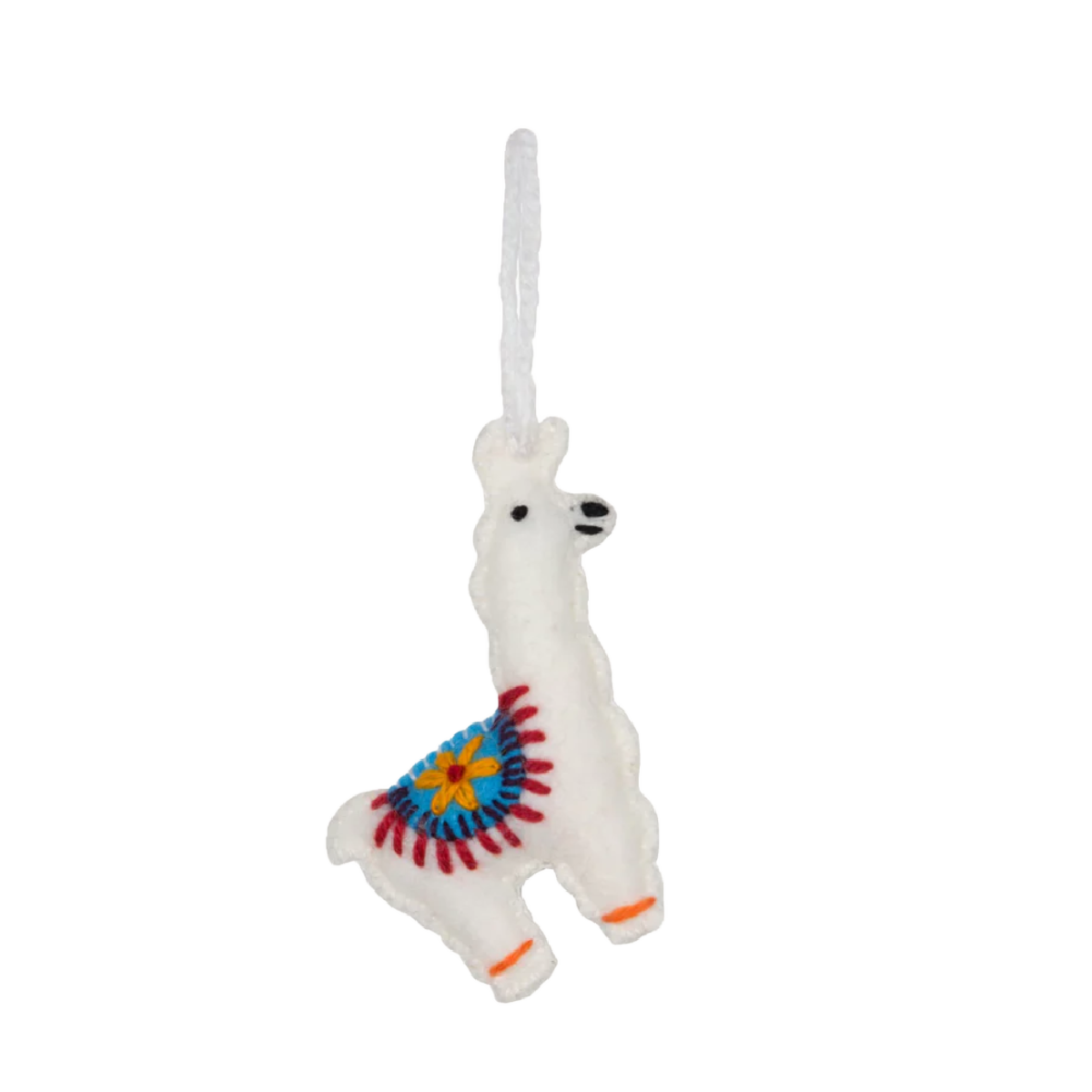 Pokoloko Hand Embroidered Ornaments, Color: Llama Star
