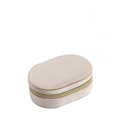 Florence &amp; Audrey Oval Velvet Jewelry Organizer