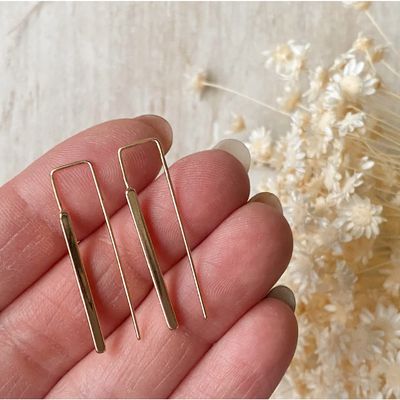 Agaveh Girl The Rod Earrings Silver