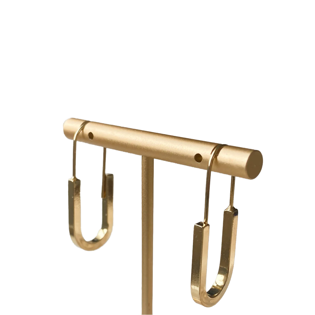 Agaveh Girl Minimalist Hoop Earrings 14K Gold Plated