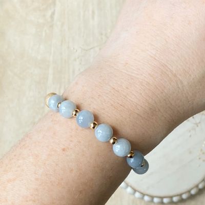 Agaveh Girl Freesia Gemstone &amp; Sandalwood Bracelet