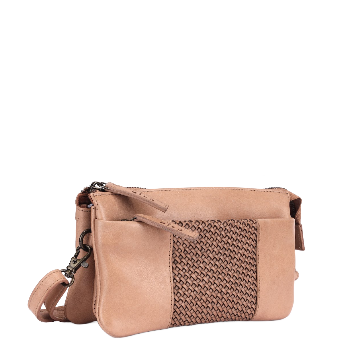 Milo Brisa Leather Crossbody Bag, Color: Taupe