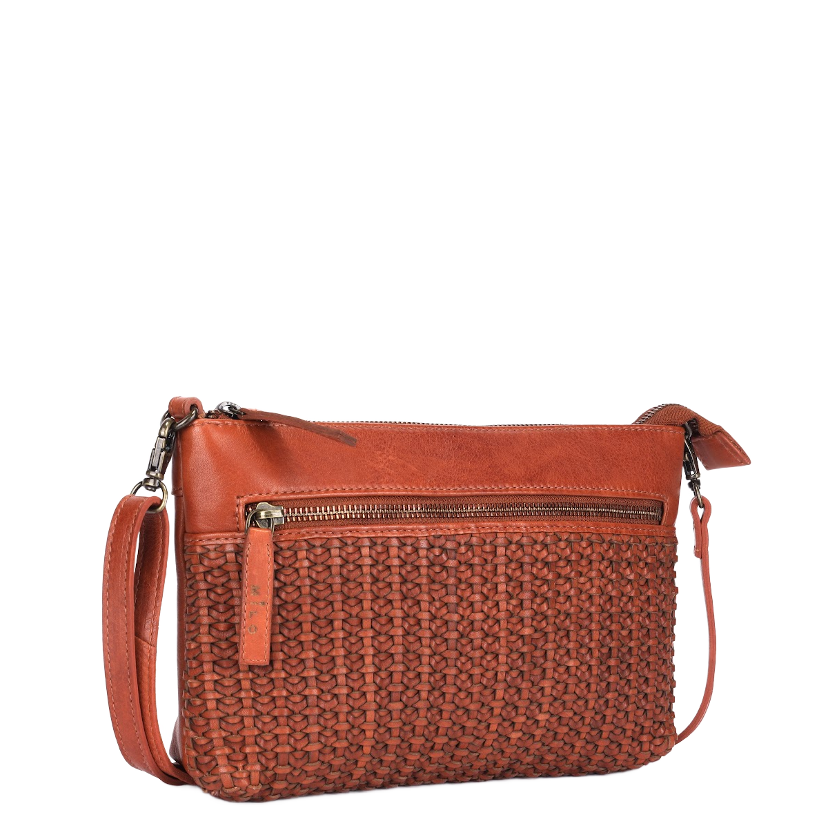 Milo Amery Leather Crossbody Bag, Color: Cognac