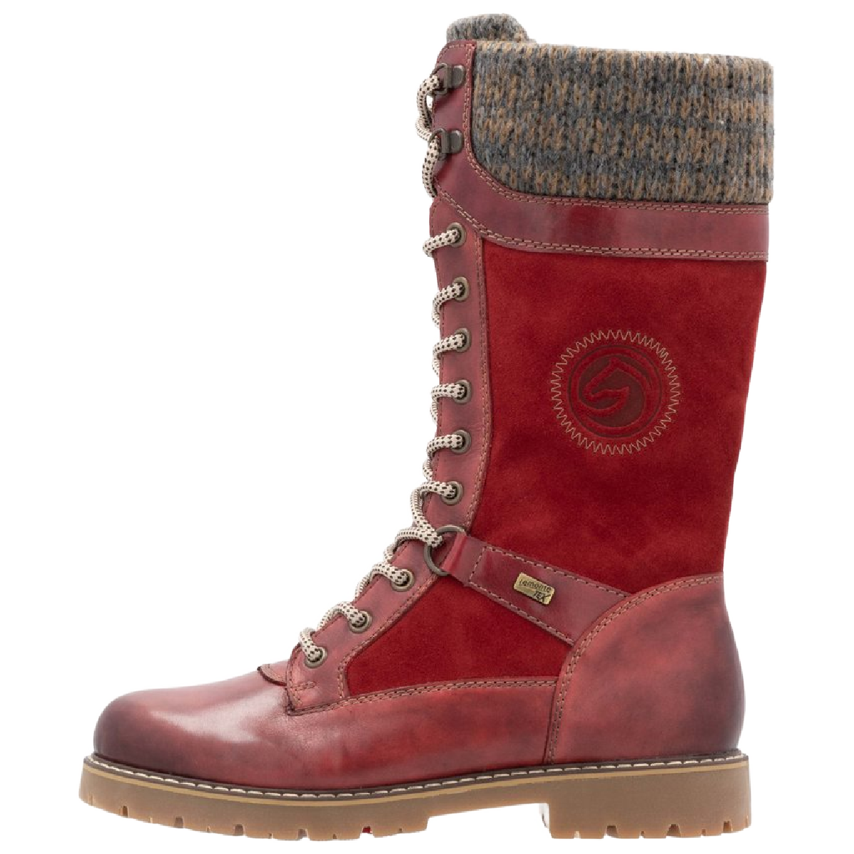 Remonte Women&#39;s Sarolta D9380-35 Tall Red with Cleats