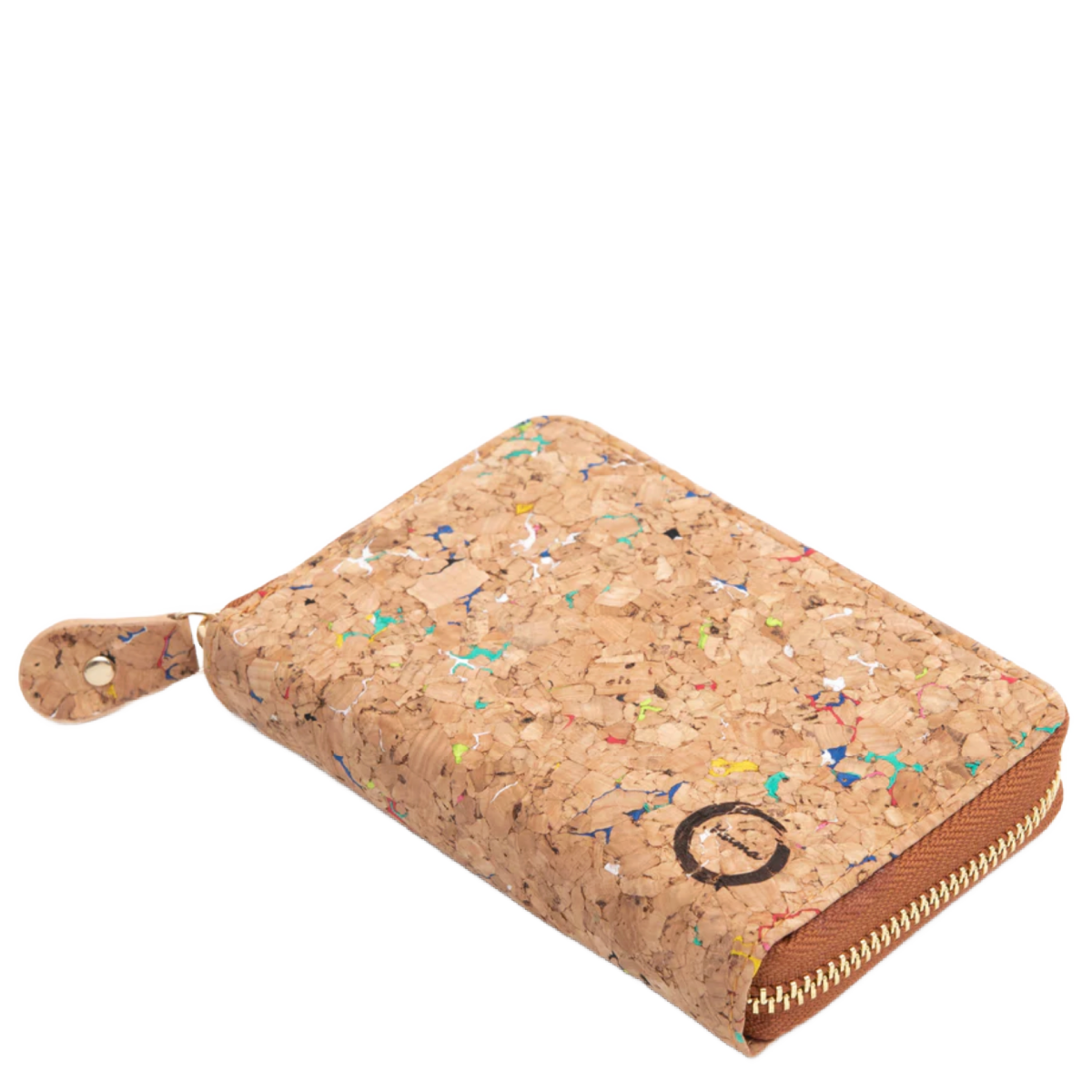 Kuma Cork Zip Up Wallet, Color: Speckled