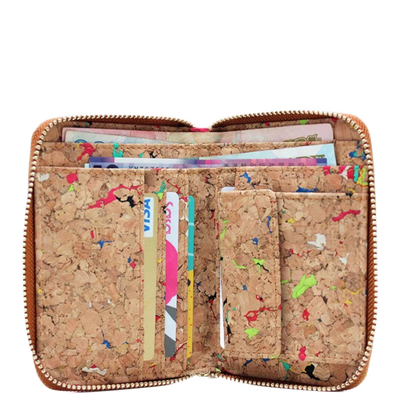 Kuma Cork Zip Up Wallet