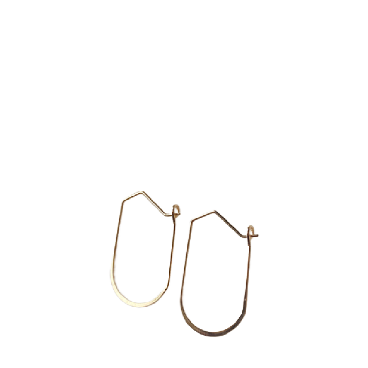 Agaveh Girl Barely There Hoop Earrings 18K Gold Plated