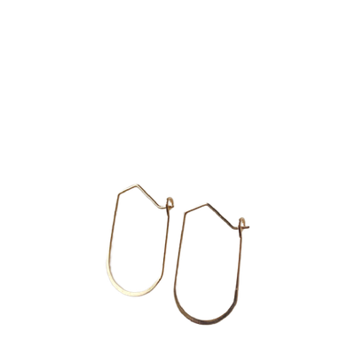 Agaveh Girl Barely There Hoop Earrings 18K Gold Plated