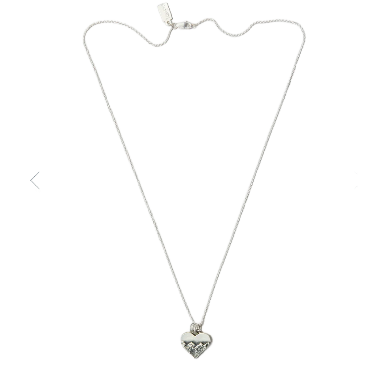 Loops Jewellery Heart Necklace Silver