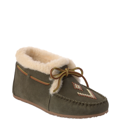 Manitobah Mukluks Women's Street Moccasin Dark Olive