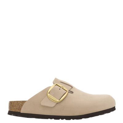 Birkenstock Boston Big Buckle Nubuck Sandcastle
