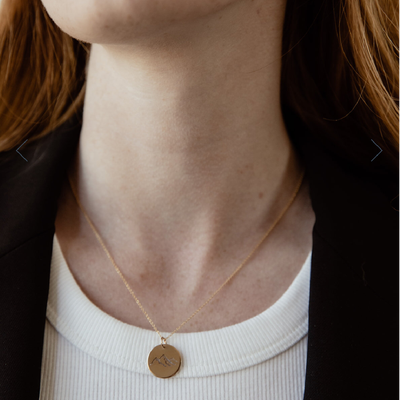 Loops Jewellery Into the Wild Mountain Necklace 14k Gold Fill