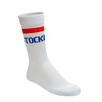 Birkenstock Cotton Crew Sock Stripe White/Red