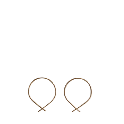 Loops Jewellery Medium Fish Wire Earrings 14k Gold Fill