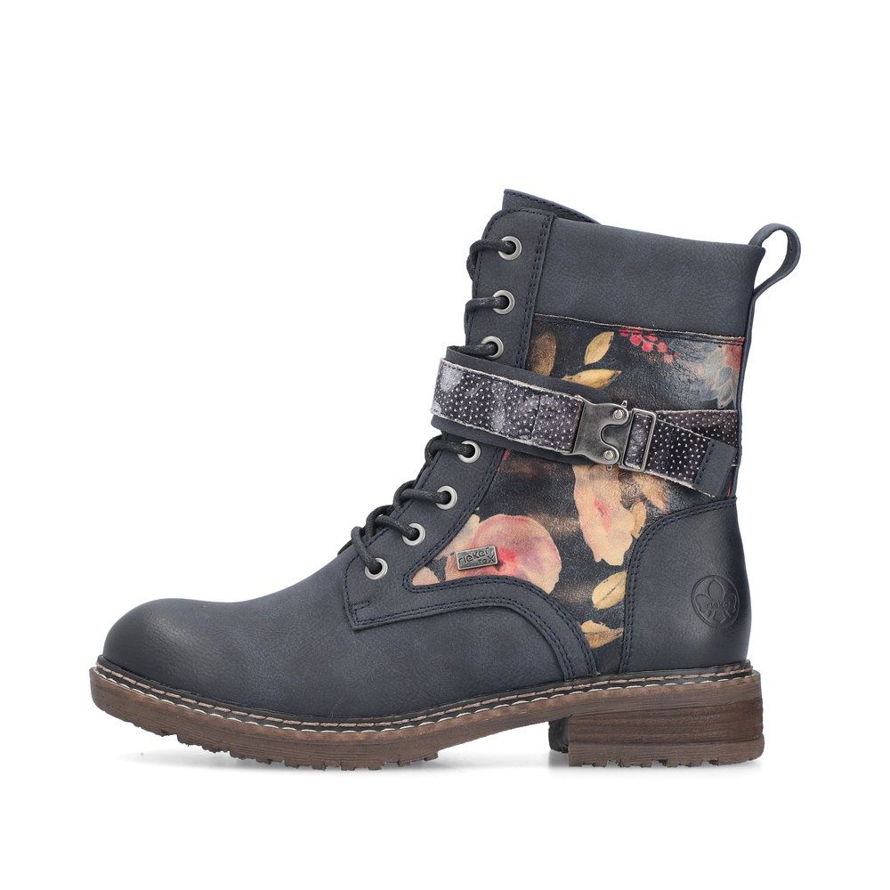 Rieker Women's Dominika 94722-14 Blue Multi