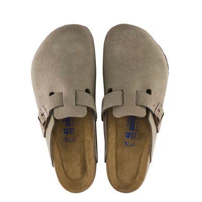 Birkenstock Boston SFB Suede Leather Taupe