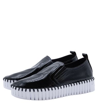 Ilse Jacobsen Women's Tulip Platform Patent Black
