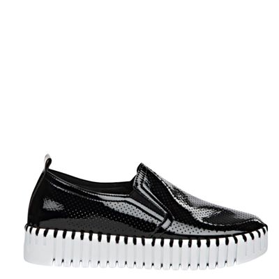 Ilse Jacobsen Women's Tulip Platform Patent Black