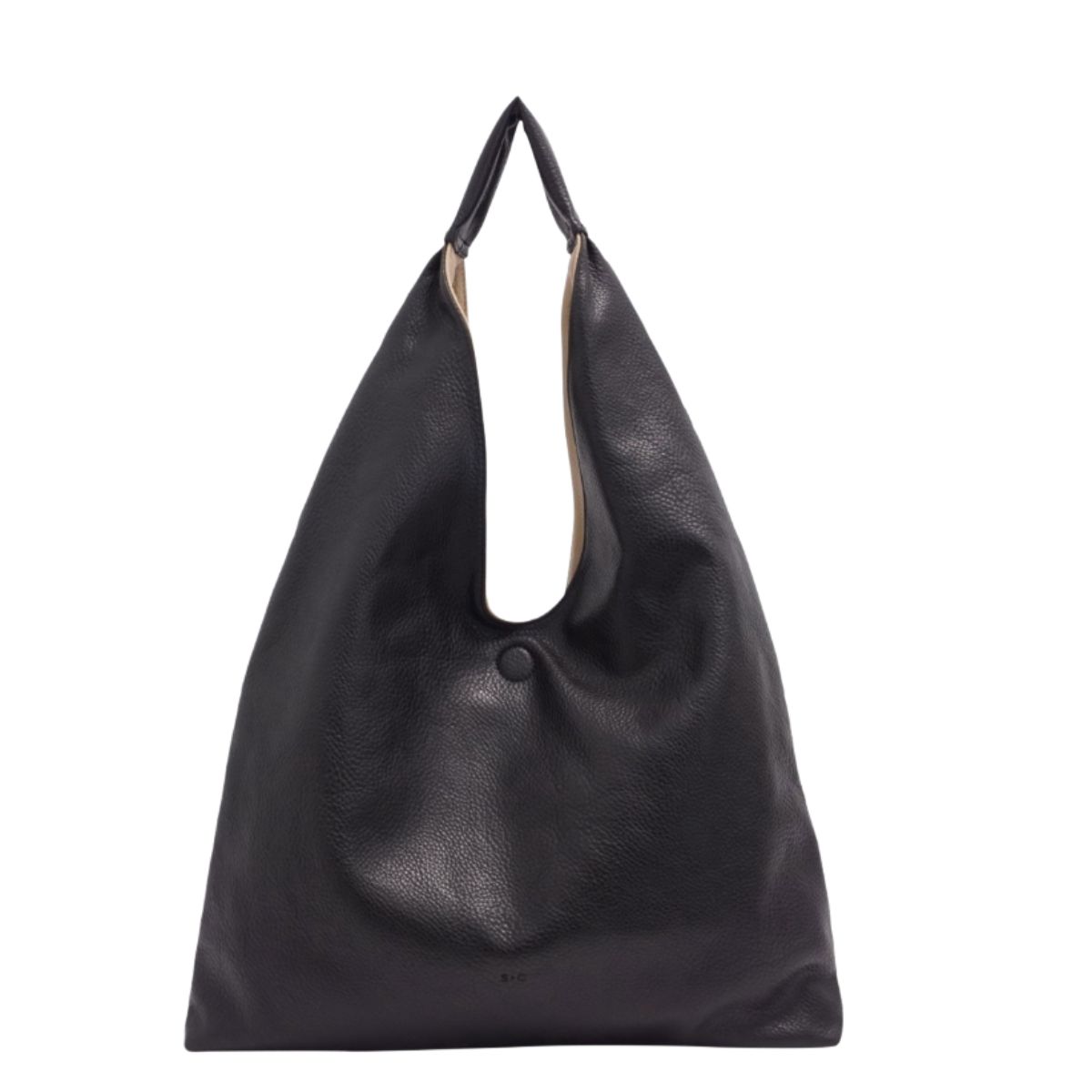S-Q Cecilia 2-in-1 Reversible Hobo Bag, Color: Black/Tan